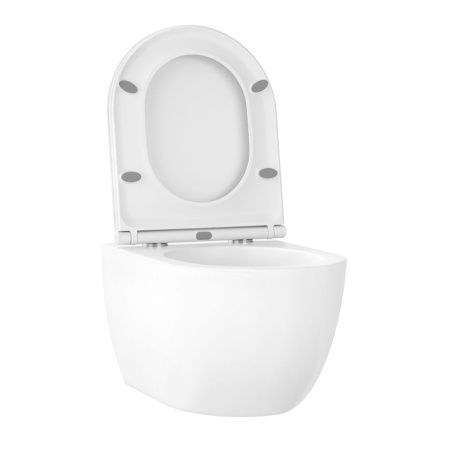 Унитаз подвесной Wellsee Chalice Perfection 182607001 белый с сиденьем микролифт безободковый смыв торнадо