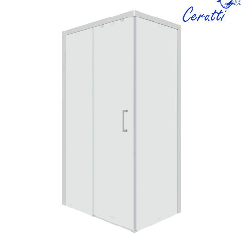 Душевой уголок Cerutti SPA VITO110-L 110х80 стекло прозрачное профиль хром глянцевый - фото 2