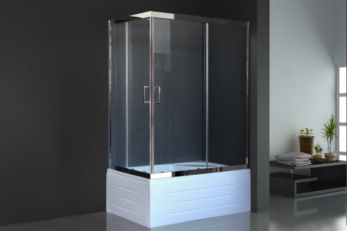 Душевой уголок Royal Bath BP RB8120BP-T-CH-R 120х80 стекло прозрачное профиль хром глянцевый