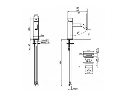 Смеситель Fima Carlo Frattini F3032XSCR на биде хром