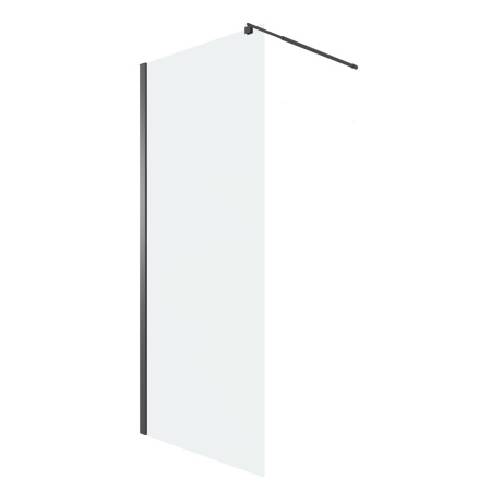 Душевая перегородка Niagara Eco NG-551-80BLACK 80х190 стекло прозрачное профиль черный матовый