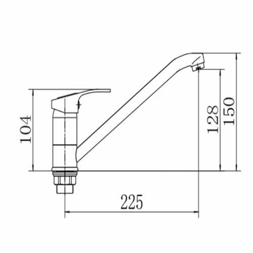Смеситель для кухни Fashun A4937 на мойку хром - фото 3