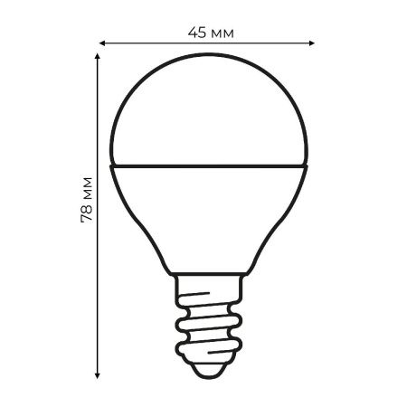 Лампа светодиодная Uniel LED-G45-6W/4000K/E14/FR/RA95 PLK01WH