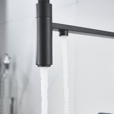 Смеситель для кухни Shevanik S178H на мойку черный