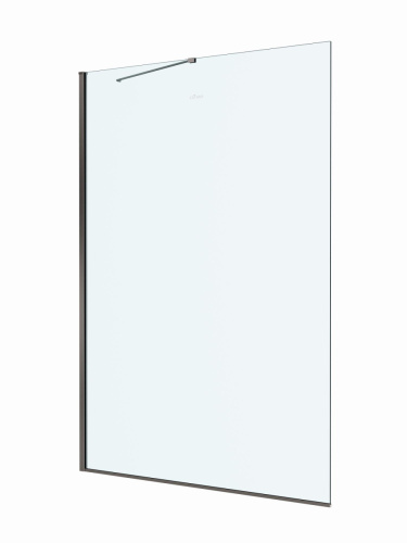 Душевая перегородка Cezares LIBERTA LIBERTA-L-1-TB-130-C-GM 130х195 стекло прозрачное профиль оружейная сталь - фото 3