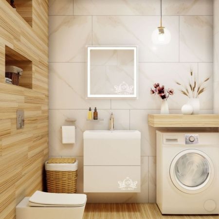 Зеркало с подсветкой Art&Max MONZA AM-Mon-600-600-DS-F 60х60 подвесное