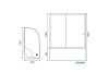 Душевой уголок Royal Bath BK RB8120BK-C-BL-L 120х80 стекло матовое профиль черный с поддоном