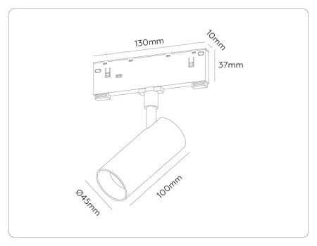 Трековый магнитный светильник Ambrella Light Track System (Трацк Сыстем) GL2305