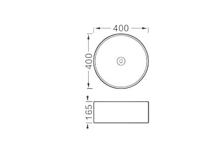 Раковина из сантехнического фарфора Aquatek AQ5118-MB 40х40 накладная цвет черный без отверстий под смеситель