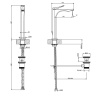 Смеситель Gessi Rilievo 59003#299 на раковину черный