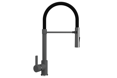 Смеситель для кухни Ulgran Classic U-024-309 на мойку серый