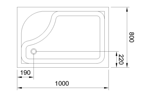 Душевой поддон Royal Bath BP RB8100BP-L 100х80 акрил белый - фото 4