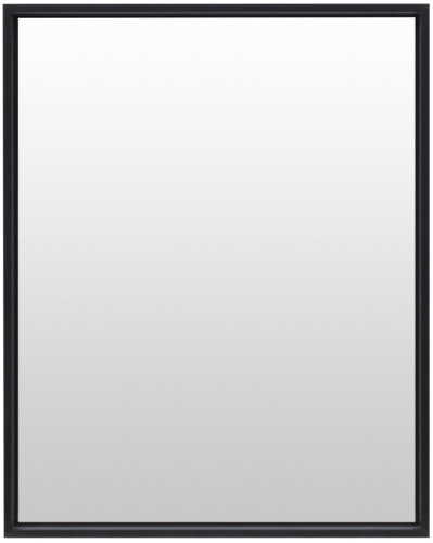 Зеркало в ванную De Aqua Алюминиум 00261700 60х75 цвет черный - фото 2