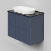 Тумба со столешницей La Fenice TERRA TWIN NFNC-01-TER-BG-80-2-3-GB 80х50 подвесная цвет синий