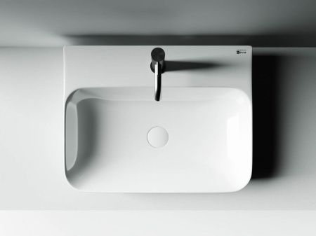 Раковина из сантехнического фарфора Ceramica Nova AURA CN2001 60х50 подвесная цвет белый 1 отверстие под смеситель