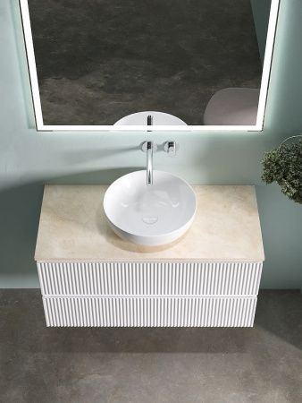 Тумба под раковину Sancos SNOB R SNR100W 100х40 подвесная цвет белый