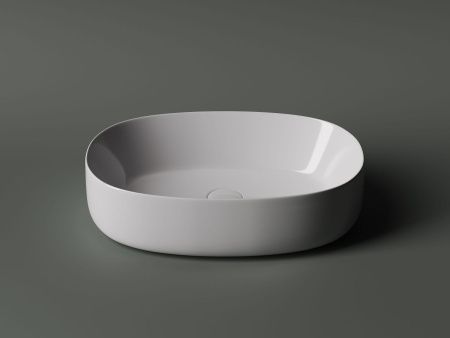 Раковина из сантехнического фарфора Ceramica Nova ELEMENT CN5023 50х40 накладная цвет белый без отверстий под смеситель