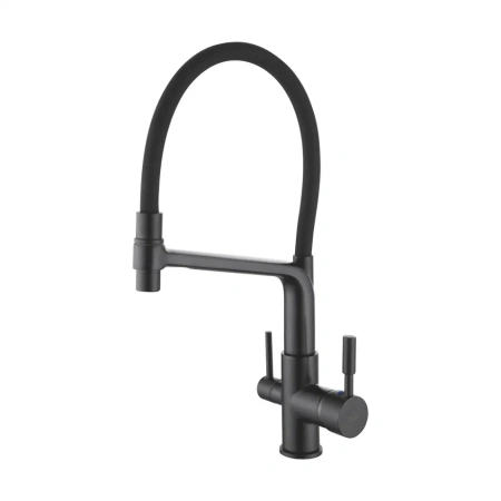 Смеситель для кухни Rose R658H на мойку черный