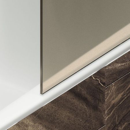 Душевая шторка на ванну Maybah Glass MGV-72-5ш 40х140 стекло тонированное профиль хром ориентация универсальная