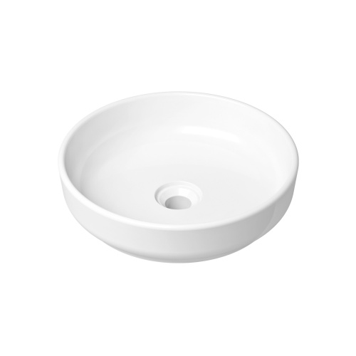 Раковина из сантехнического фарфора Lavinia Boho Bathroom Sink Slim 33311005 40х40 накладная цвет белый глянцевый без отверстий под смеситель - фото 2