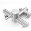 Душевая стойка Knotlor SS-06/1 настенная цвет нержавеющая сталь