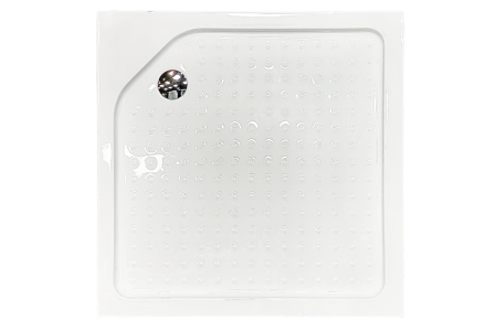 Душевой уголок Royal Bath HPV RB80HPV-T 80х80 стекло прозрачное профиль белый с поддоном