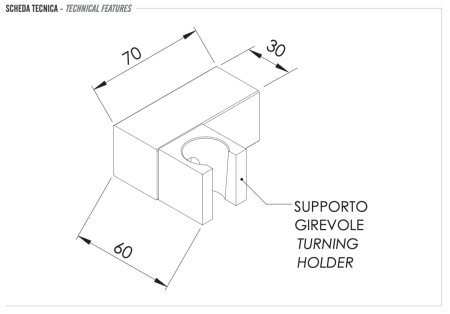 Держатель для душа Remer 339SS хром