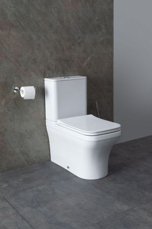 Чаша унитаза напольная Allen Brau Infinity 4.21012.20 цвет белый без бачка с сиденьем микролифт безободковая каскадный смыв