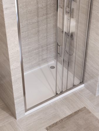 Душевая дверь BelBagno UNO-195 UNO-195-BF-3-110-C-Cr 110х195 стекло прозрачное профиль хром