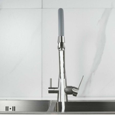 Смеситель для кухни Shevanik S968L на мойку сатин