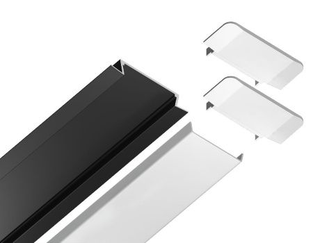 Алюминиевый встраиваемый профиль Ambrella Light Alum Profile (Алум Профиле) GP1100BK