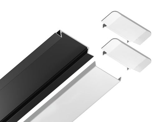 Алюминиевый встраиваемый профиль Ambrella Light Alum Profile (Алум Профиле) GP1100BK - фото 5