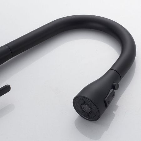 Смеситель для кухни Shevanik S363H на мойку черный