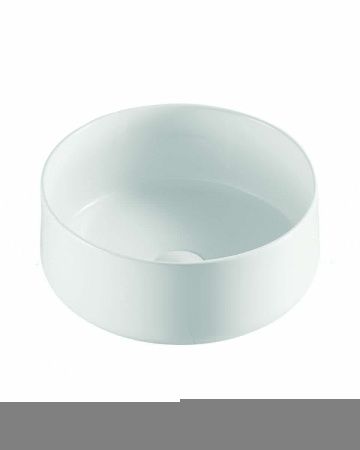 Раковина из сантехнического фарфора Orange B07-345W 30х30 накладная цвет белый