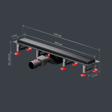 Душевой лоток Am.Pm MasterFlow W01SC-U11-060-04BM напольный