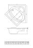 Ванна акриловая C-Bath CBS001001 120х120 угловая четверть круга