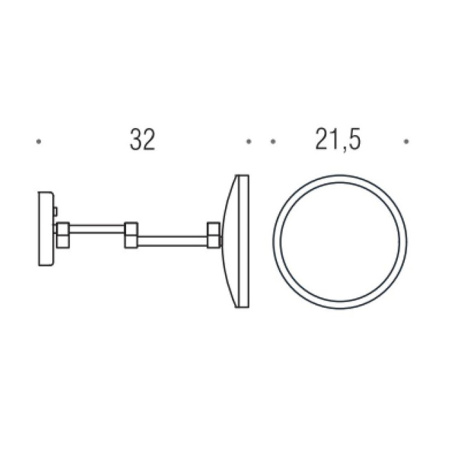 Косметическое зеркало Colombo Specchi В9954.NE