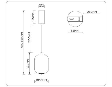 Светильник подвесной Ambrella Light Modern (Модерн) LH11031