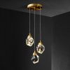 Светильник подвесной Delight Collection Crystal rock II (Црыстал роцк ИИ) 9701P/3R brass