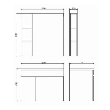 Тумба с раковиной Comforty Тромсе 00004142219CF 80х50 подвесная цвет коричневый