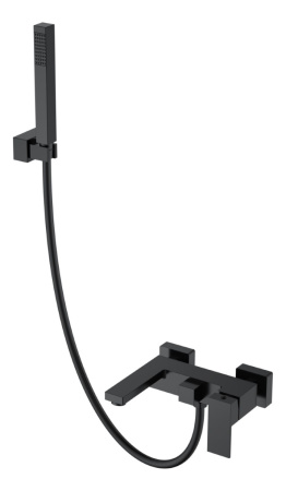 Смеситель Boheme Qubic 473-B настенный черный