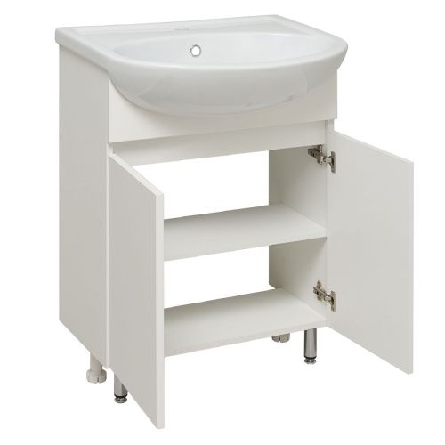 Тумба под раковину Runo ЛАДА 00-00001163 60х30 напольная цвет белый - фото 2