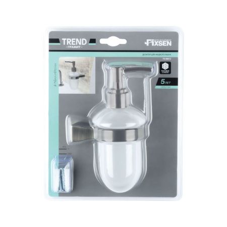 Дозатор жидкого мыла Fixsen Trend graphite FX-98012