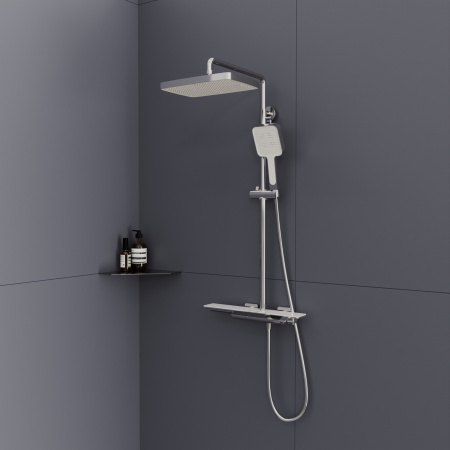 Душевая стойка RGW Shower Panels 51140134-01 настенная цвет хром с термостатом