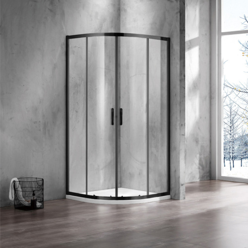 Душевой уголок Azario MILTON AZ-ND2142 1000 Black 100x200 стекло прозрачное профиль черный без поддона - фото 2