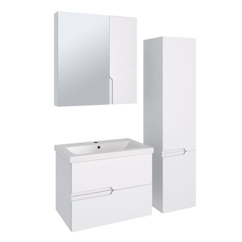 Зеркало-шкаф RUNO СТОКГОЛЬМ 00-00001127 70х75 подвесной цвет белый - фото 4