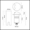 Грунтовый светильник Odeon Light NATURE (НАТУРЕ) 6662/1GL3