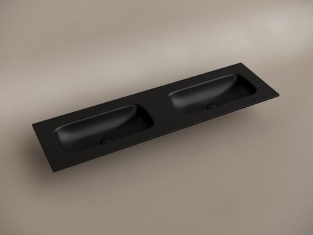 Раковина из сантехнического фарфора Ceramica Nova GRACE CN7023MBwx 160х50 накладная цвет черный