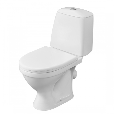 Унитаз-компакт напольный с бачком Santeri Соната 1P2062S0000BF белый с сиденьем микролифт каскадный смыв