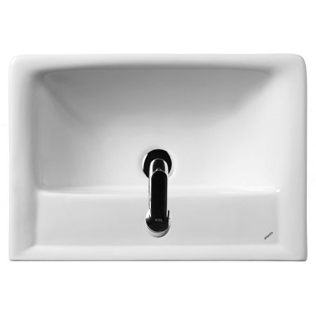 Раковина из сантехнического фарфора Santek Тигода WH302127 60х40 накладная цвет белый
